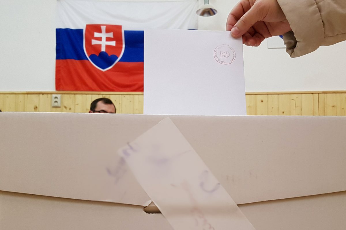 Hlasovacia obálka Voľby 2020 Bratislava Nové Mesto